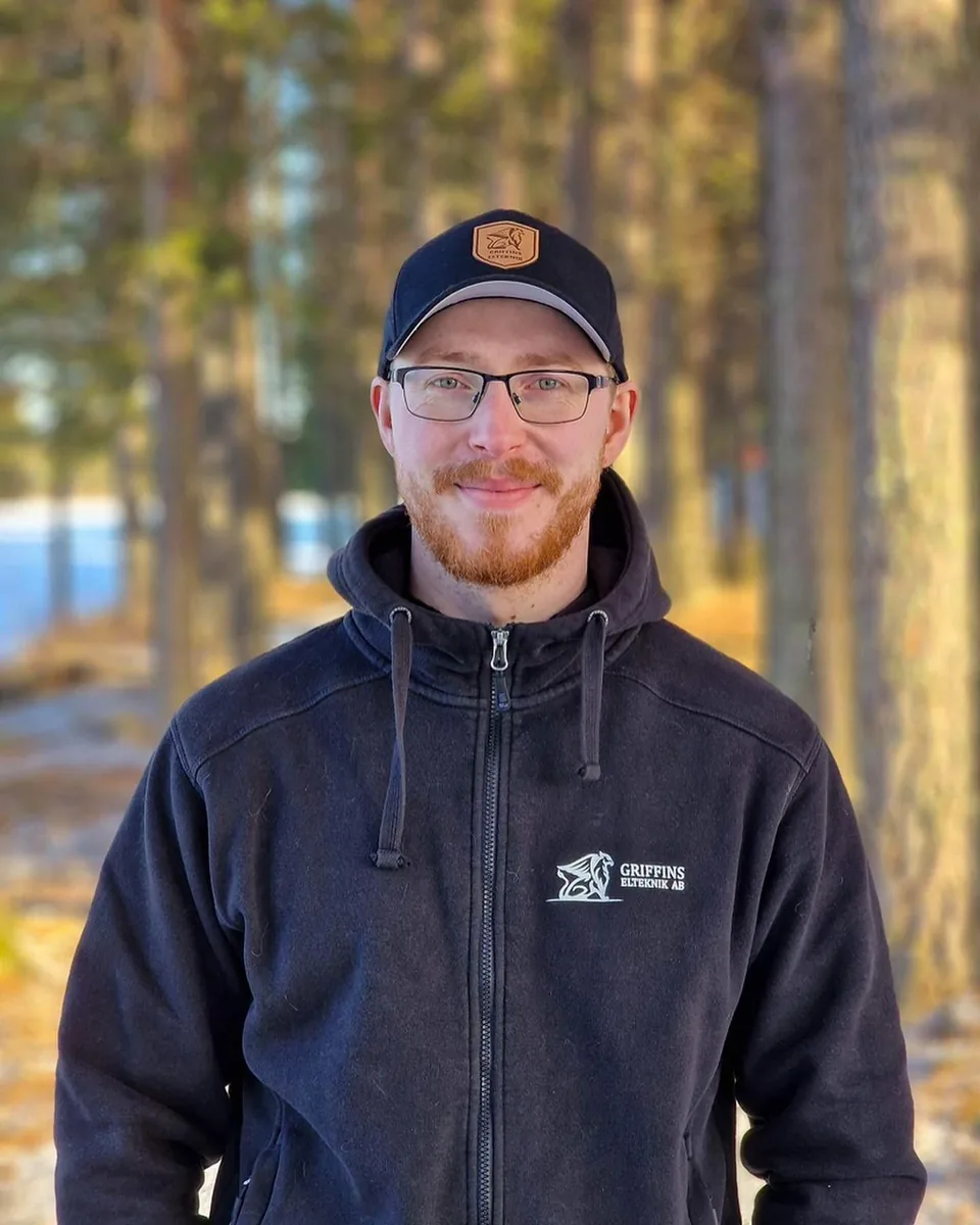 Fredrik Wahlfridsson från Griffins Elteknik